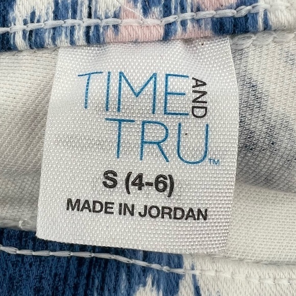 Time & Tru High Rise Floral Denim Jeggings Size Small (4/6) Women’s - Picture 2 of 5